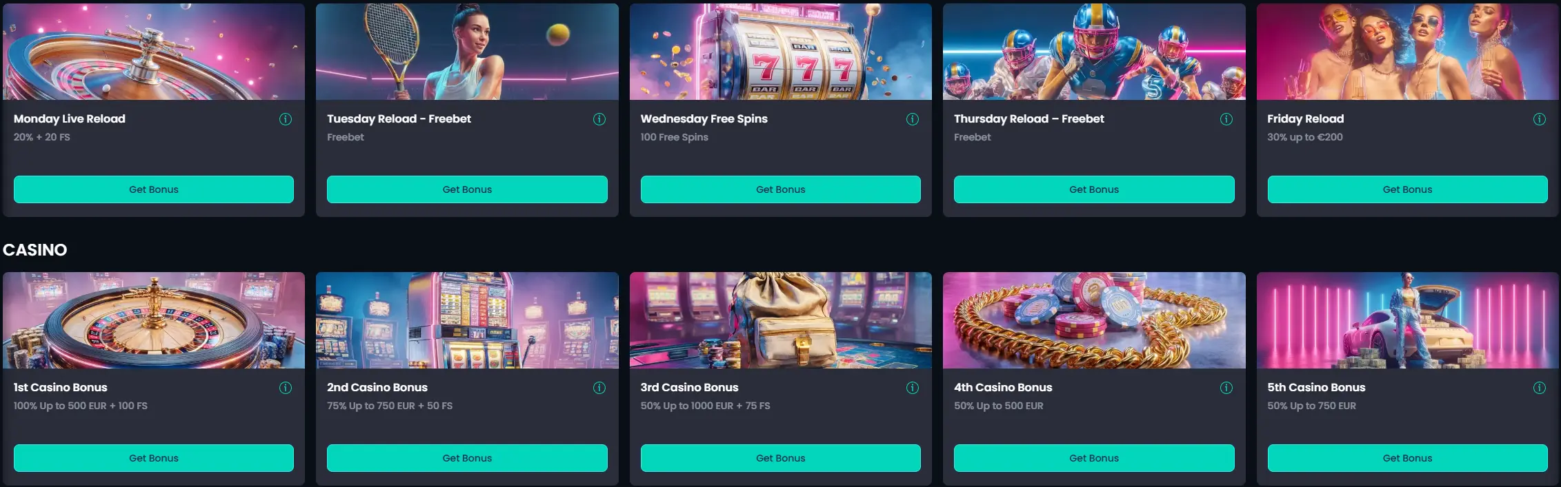 Likesbet Casino weekbonussen en stortingsbonussen